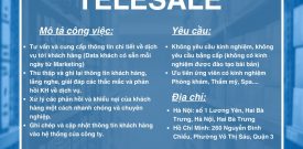 Nhân Viên Telesale/ Nhân Viên Tư Vấn Phòng Khám