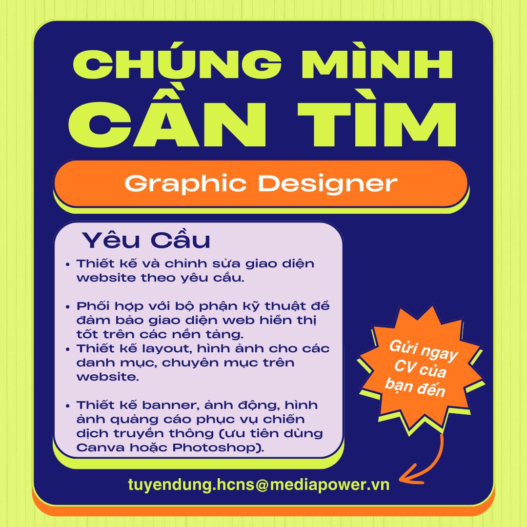 Nhân Viên Thiết Kế/Designer (Phòng Khám)